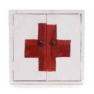 MEDIZINSCHRANK MEDIC | 35x35x13cm, Massivholz | Wandschrank