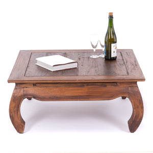 OPIUMTISCH "EAST 80" | 80x80x36 cm, Mahagoni | Beistelltisch