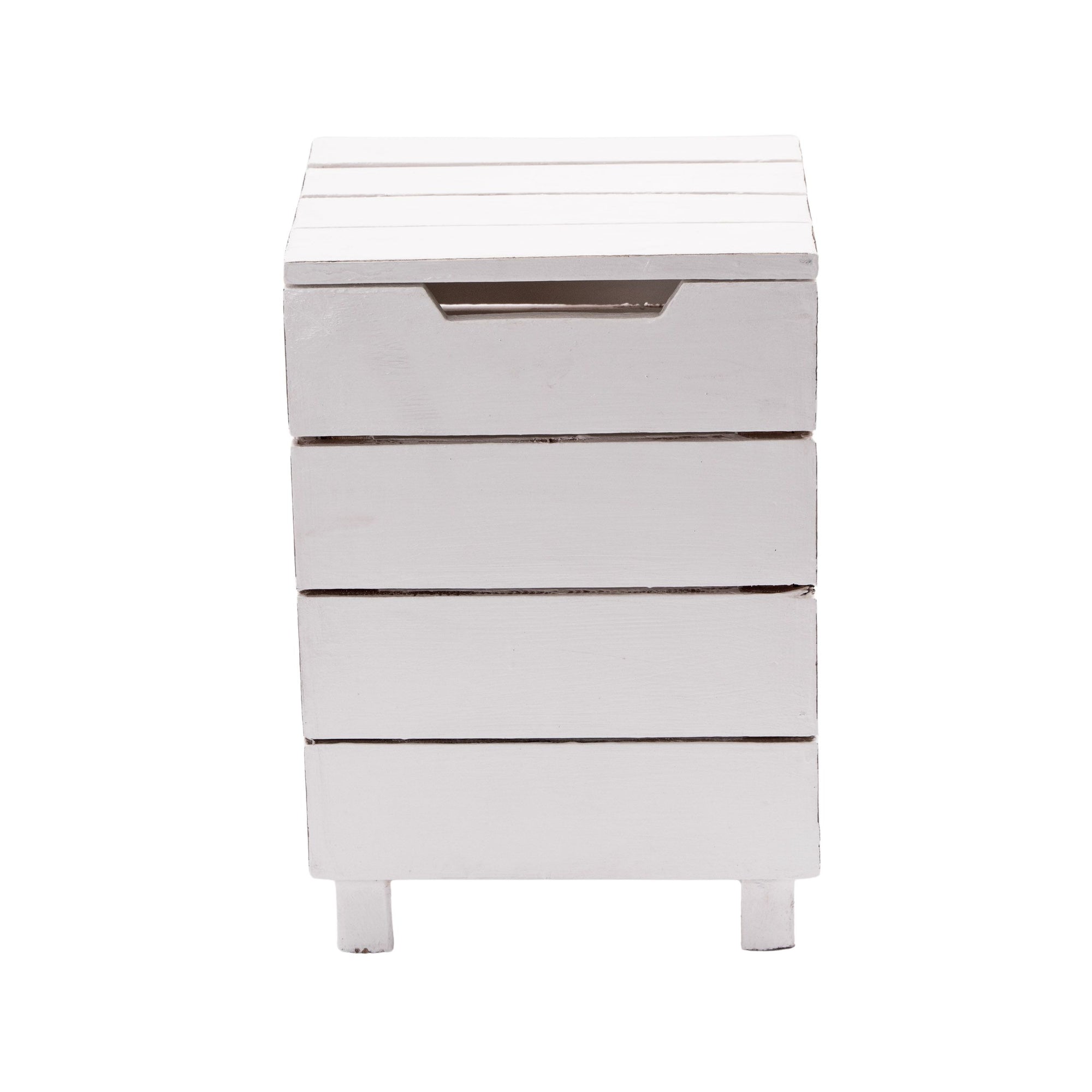 HOCKER "STORAGE 50" | 50x35cm (HxB), Altholz | Wäschebox