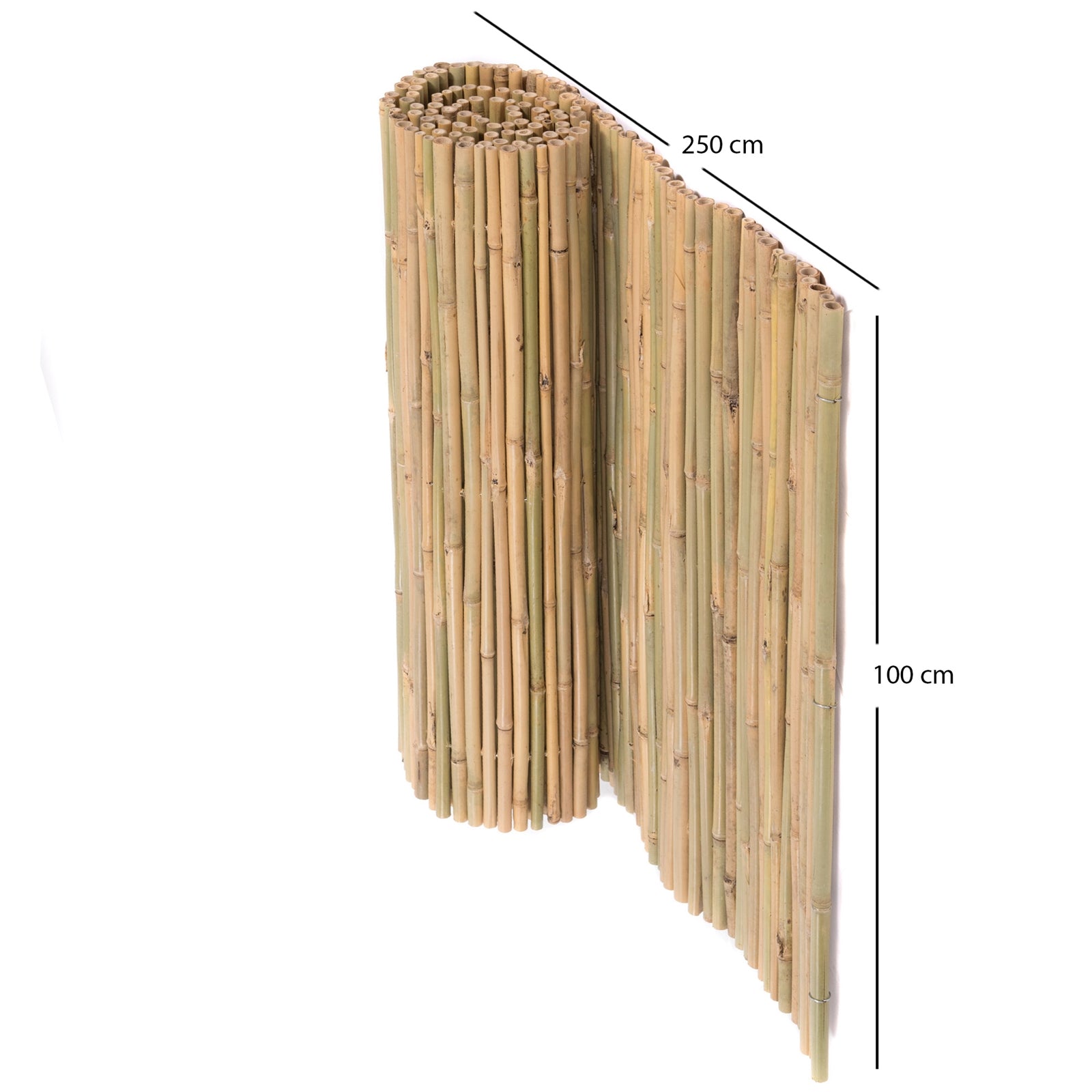 BAMBUSMATTE "LUKATA" | Bambus, 250 cm | Sichtschutz Matte