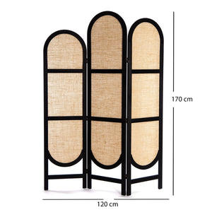 RAUMTEILER "ARCO" | Leinen, 170 cm | Paravent, Sichtschutz