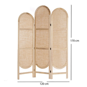 RAUMTEILER "ARCO" | Leinen, 170 cm | Paravent, Sichtschutz