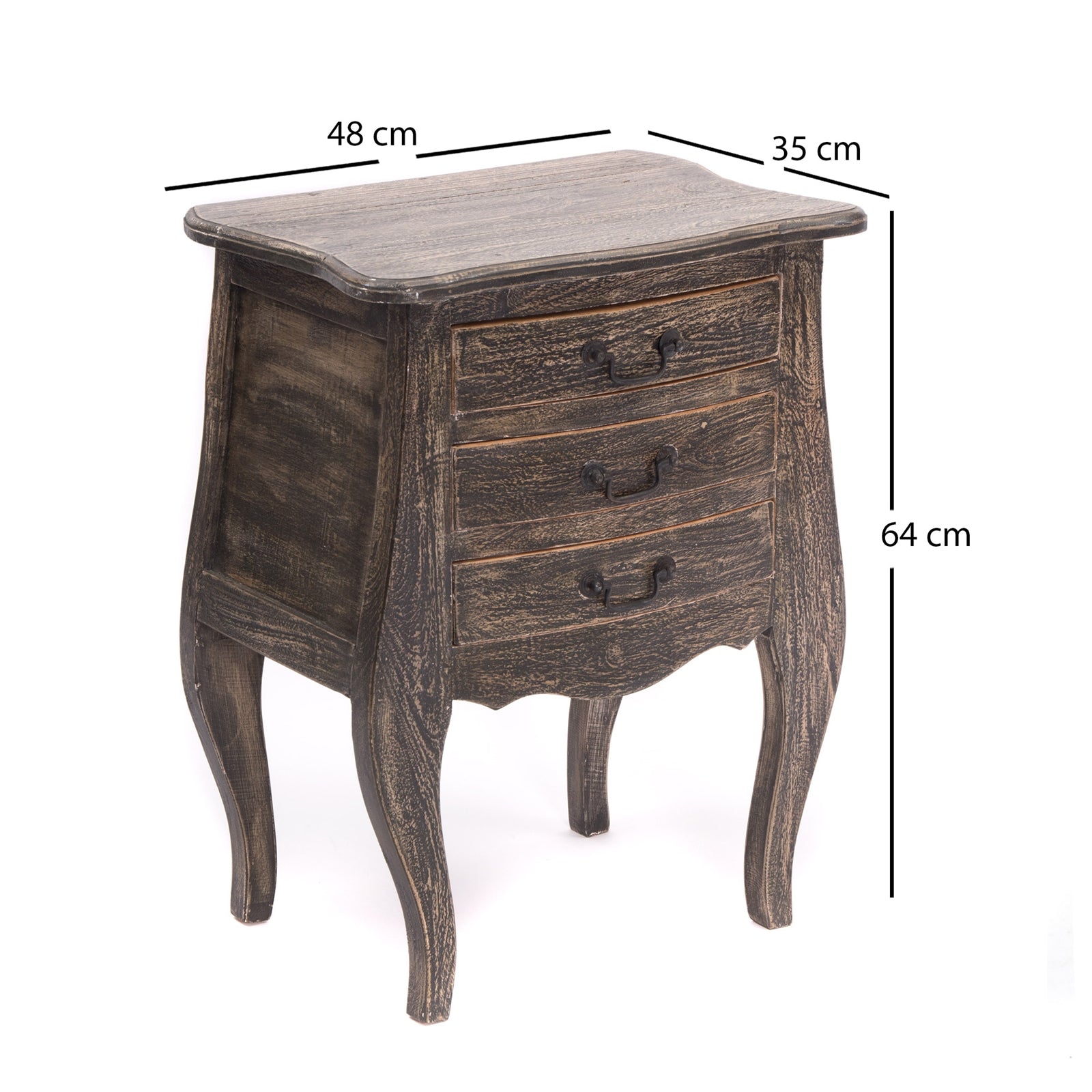 BEISTELLTISCH "BELLY" | 64 cm, Holz | Kommode, Nachttisch