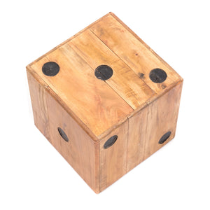 HOLZ WÜRFEL "GAME 25" | Massivholz, 25cm | Blumenhocker Würfel Optik